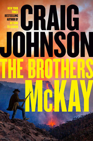 Cover of the Craig Johnson novel First Frost with Walt Longmire standing in a rock outcropping.